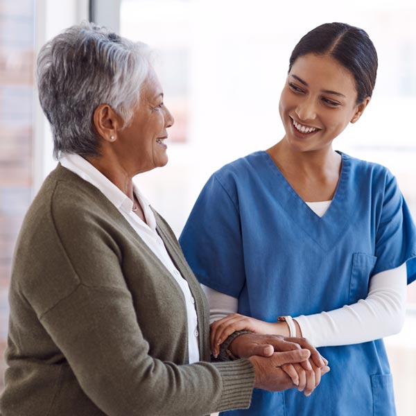 nurse with patient