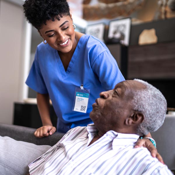 nurse with patient